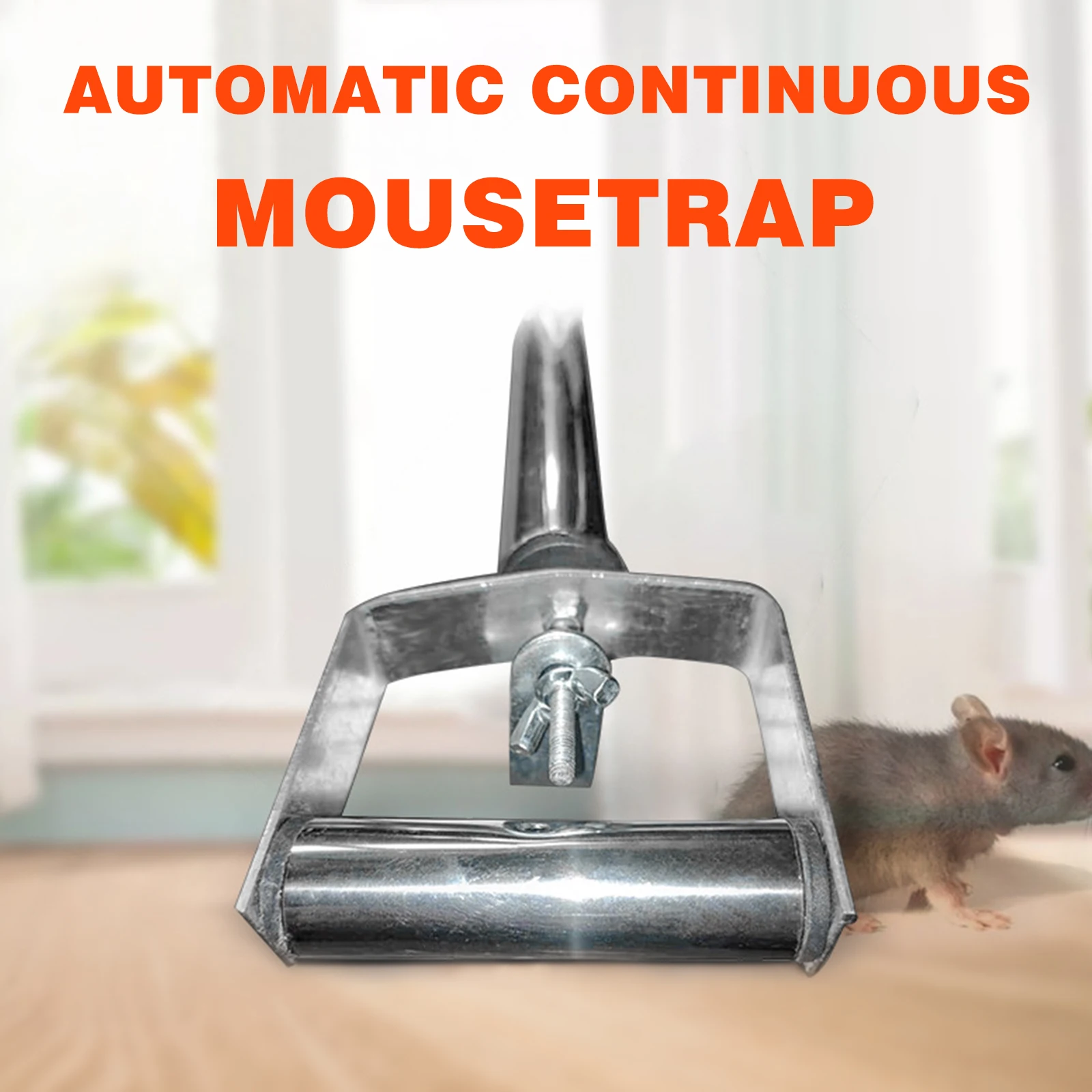 Automatic Roller Mousetrap Rodent Control Made Of Metal Reusable Strong And Durable Repeatedly Used Heavy Duty Bucket Rat Trap | Дом и сад