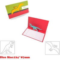 new arrival metal cutting dies for 2021 diy dinosaur pop up report embossing stencils paper card craft troqueles