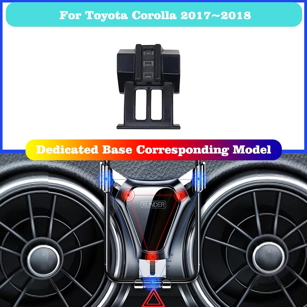 car mobile phone holder for toyota corolla e160 e170 2017 2018 telephone bracket accessories for iphone huaweis free global shipping