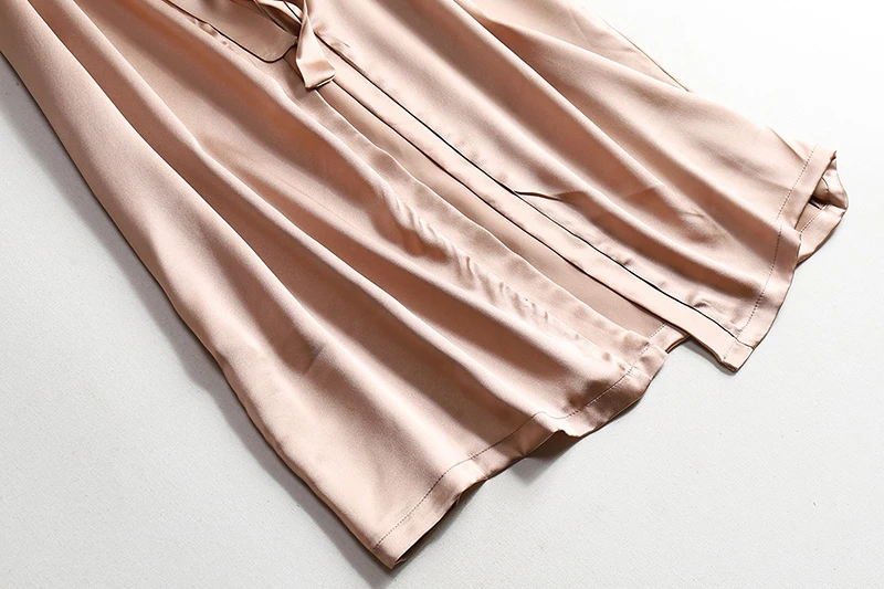 Женская ночная рубашка из 100% натурального шелка тутового шелкопряда цвет в