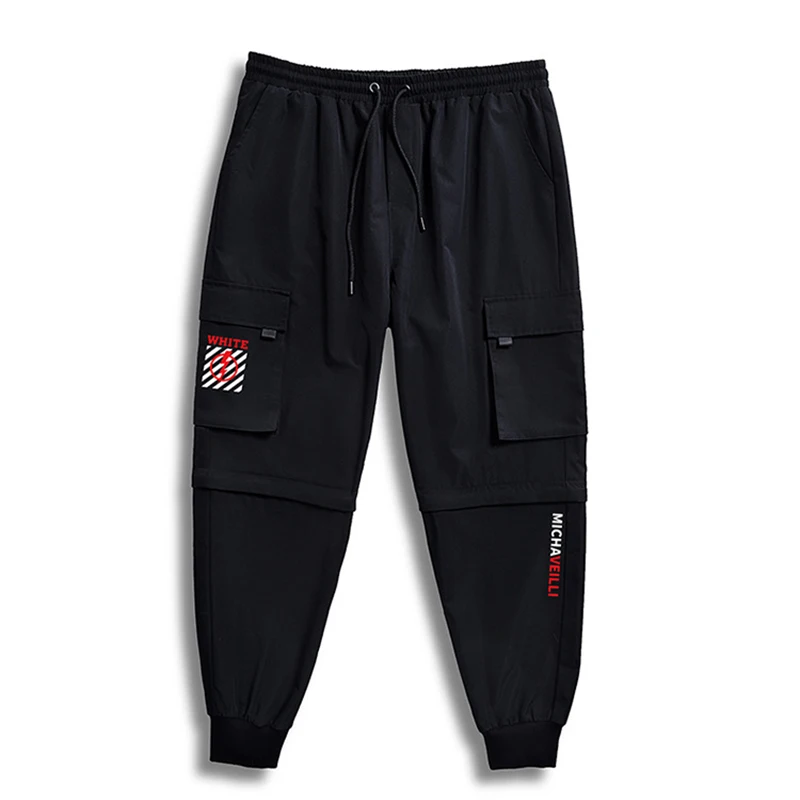 Летние свободные спортивные штаны весенние мужские повседневные большого