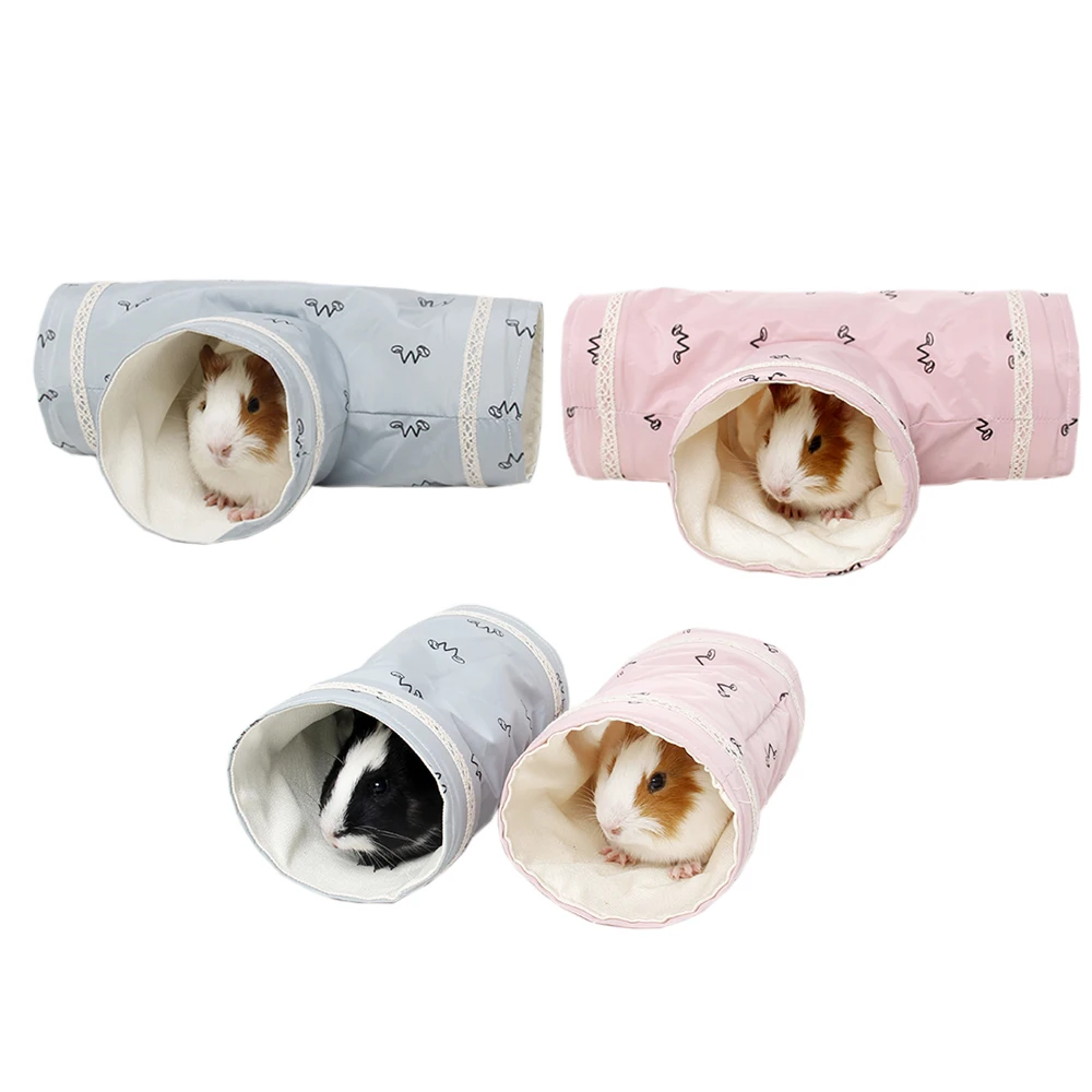 

Guinea Pig Tunnel Tube Chinchilla Hedgehogs Dutch Rats Hamsters Cage Accessories Supplie Bearded Dragon Small Animal Pet Bed Toy