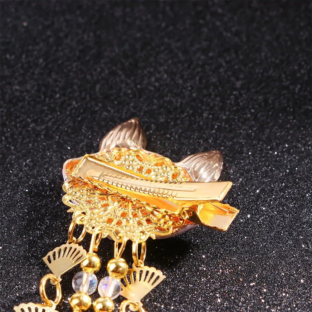 Заколка для волос с лисьими звездами и кисточками кимоно косплея аксессуары