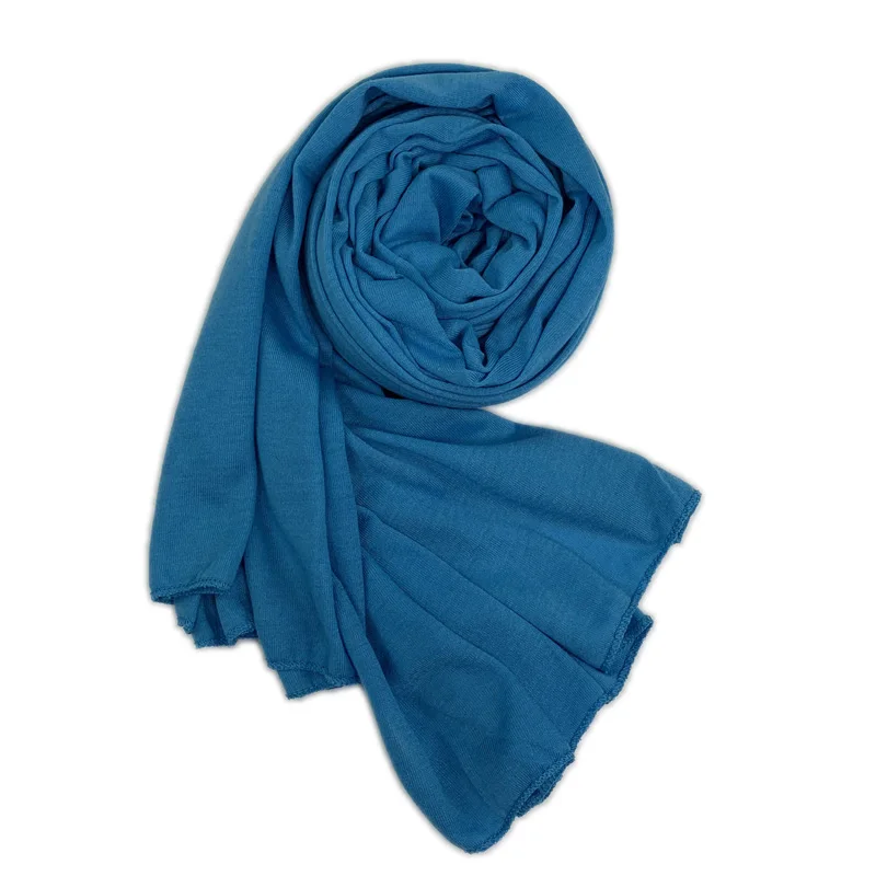 Простой эластичный хиджаб из Джерси шарф шали хлопок головной убор платок-хиджаб для женщин мягкие Макси головные уборы шарфы/шарф