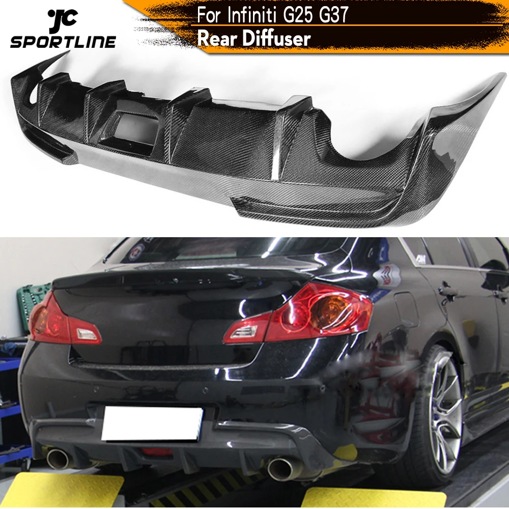 Автомобильный диффузор губа на задний бампер спойлер для Infiniti G25 G37 база седан