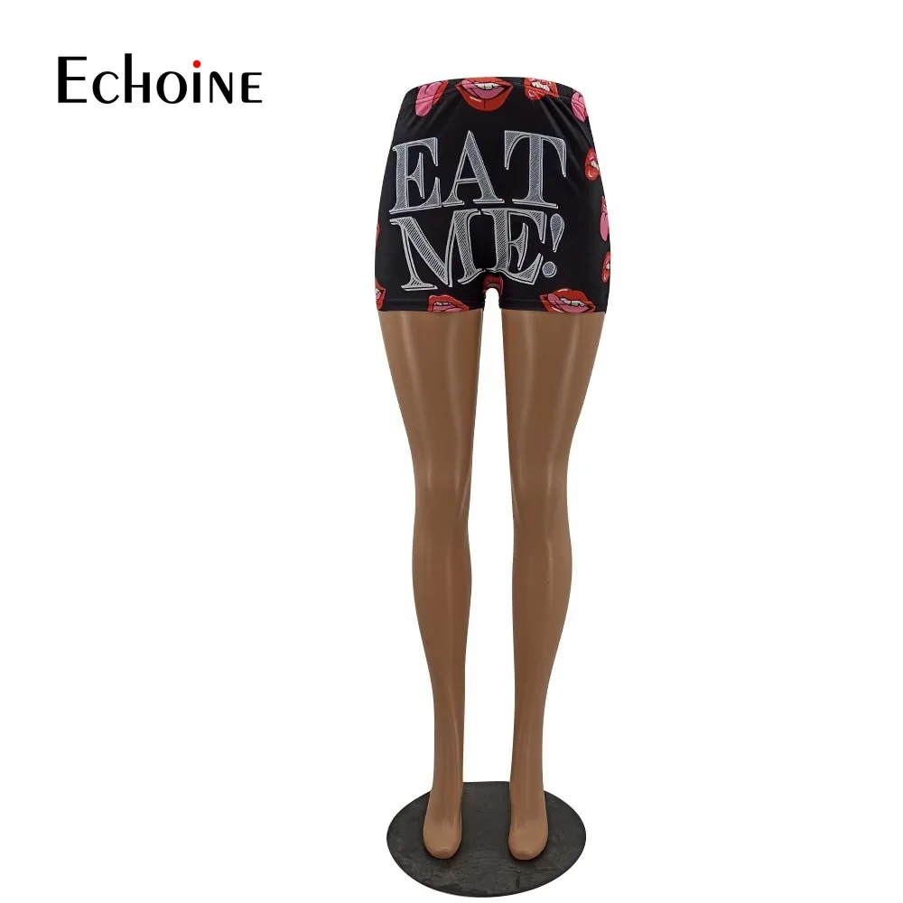 

Echoine Summer Women Solid Sexy Running Sport Workout Short Pants Female Skinny Fitness Exquisite Print Casual Shorts Bottom