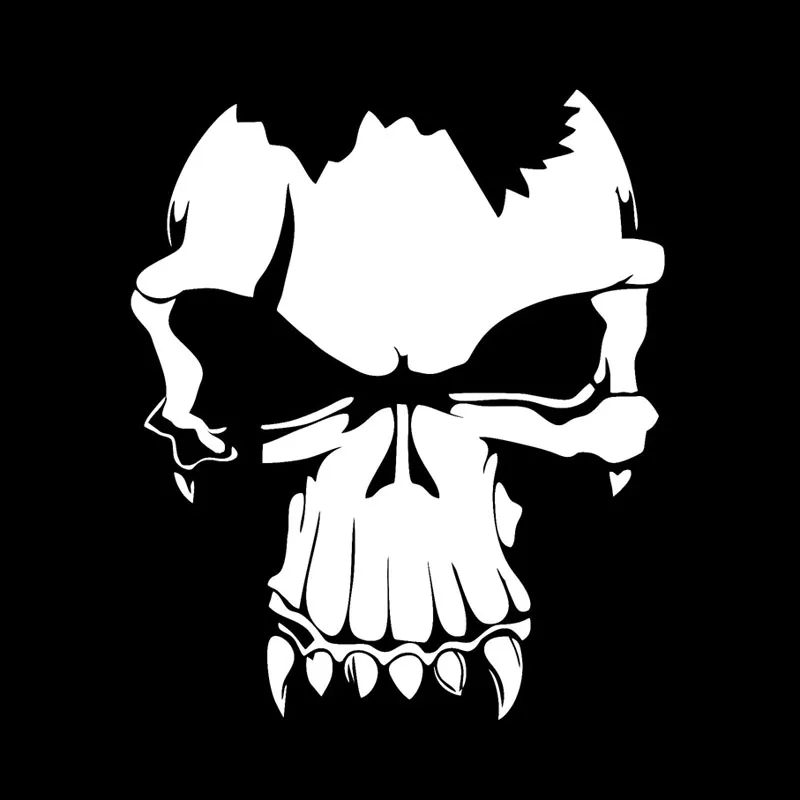 

Interesting Terror Skull Car Stickers and Decals Styling Funny Decorative for Window Rear KK15*13cm