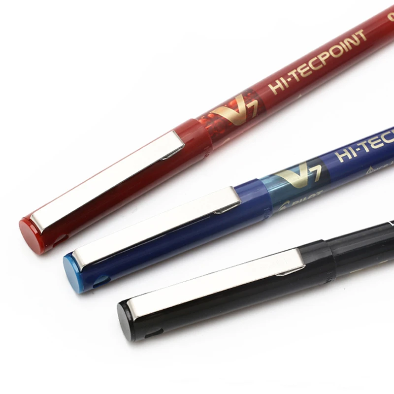 1pcs Japan PILOT BX-V7 Water-based Pen Baile V7 Ball Straight Liquid Type 0.7mm Exam Use Non-replaceable Ink Bag | Канцтовары для