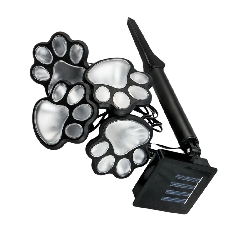 

1 Set Outdoor Solar Lamp Creative Cat Paw Solar Lamp Garden Solar Lamp Ornament
