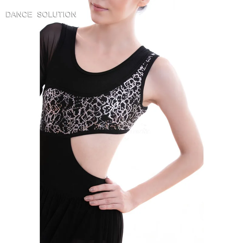 Танцевальные костюмы в стиле модерн и лирики танцевальное платье с Черными