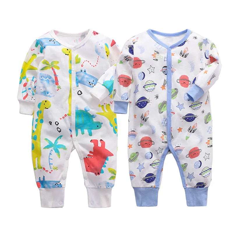 Комплект из 2 предметов Осенний Детский боди с длинным рукавом комбинезон 100%