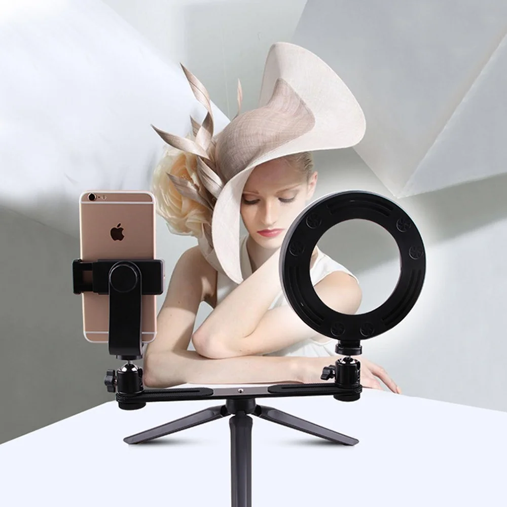 6.3''/16cm 3 Color Camera Photo Studio Phone Video LED Beauty Ring Light Photography Dimmable Lamp+Tripod for Selfie | Электроника