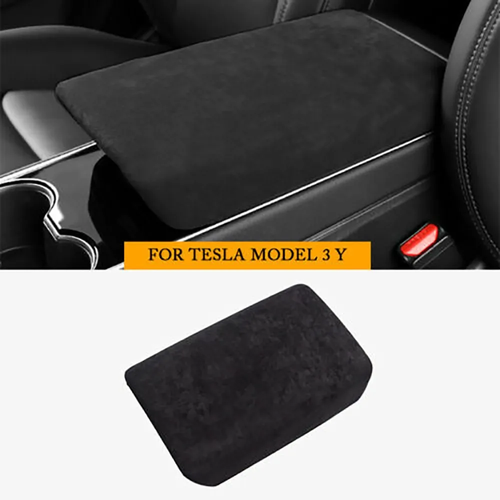 

Accessory Armrest Panel Cover Car Black Decoration Protective Replacement