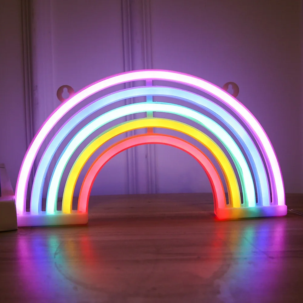 Rainbow Bridge Neon LED Light Home Decor Night Beautiful Gift Suitable For Wedding Children Kids New Year | Дом и сад
