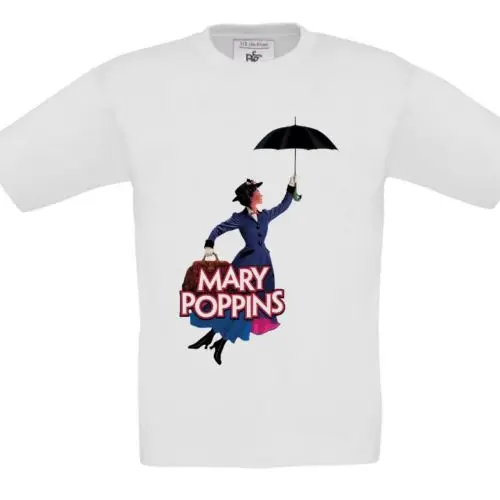 Футболка для девочек вдохновленная оригиналом Mary Poppins aka Julie Andrews мультяшная футболка мужчин унисекс новая