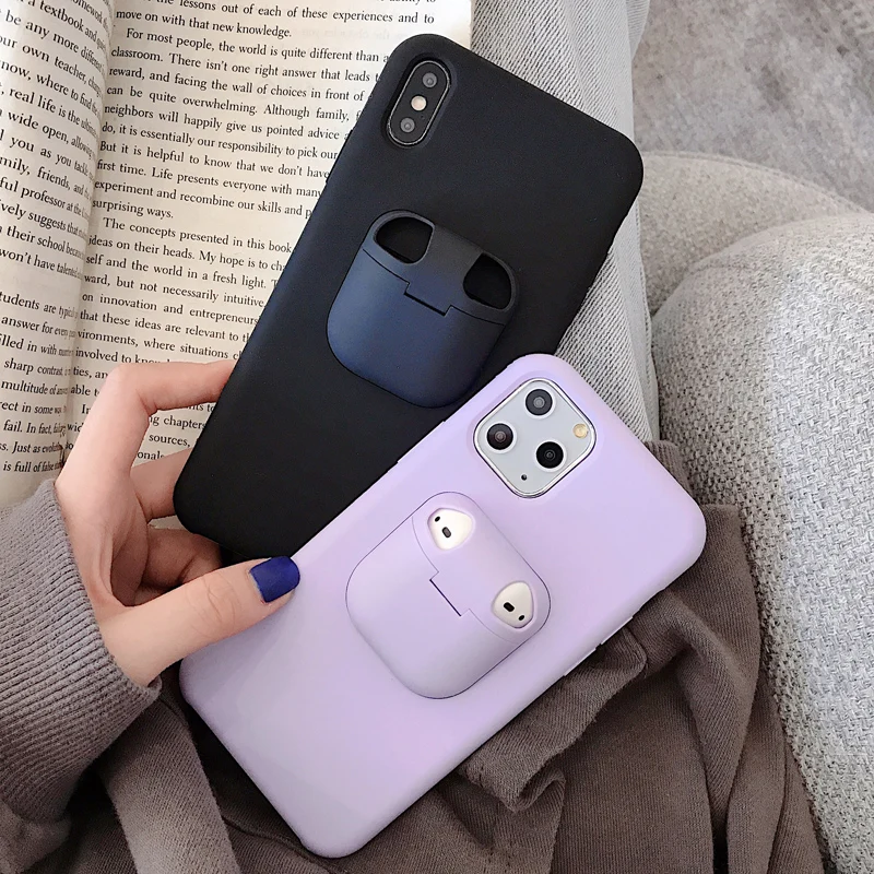 Чехол для iPhone 11 Pro Max чехол Xs Xr X 8 7 6 6s Plus AirPods 2 1 pro силиконовый мягкий AirPods3