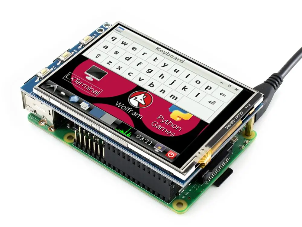 Waveshare 3 2 дюймовый RPi LCD (B) Raspberry Pi ЖК-дисплей модуль 320*240 TFT резистивная сенсорная