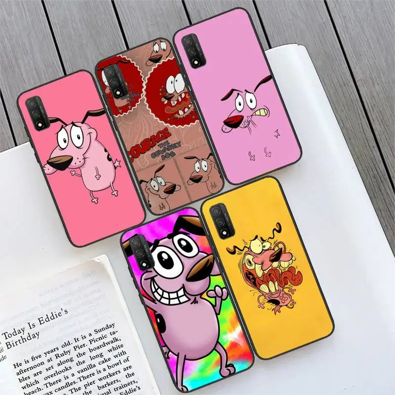 

Art Pink Courage Cowardly Dog Phone Case For Samsung A01 A10 A02 A20 A31 A40 A50 S A52 A51 A70 A71 A80 A91 Cover Fundas Coque