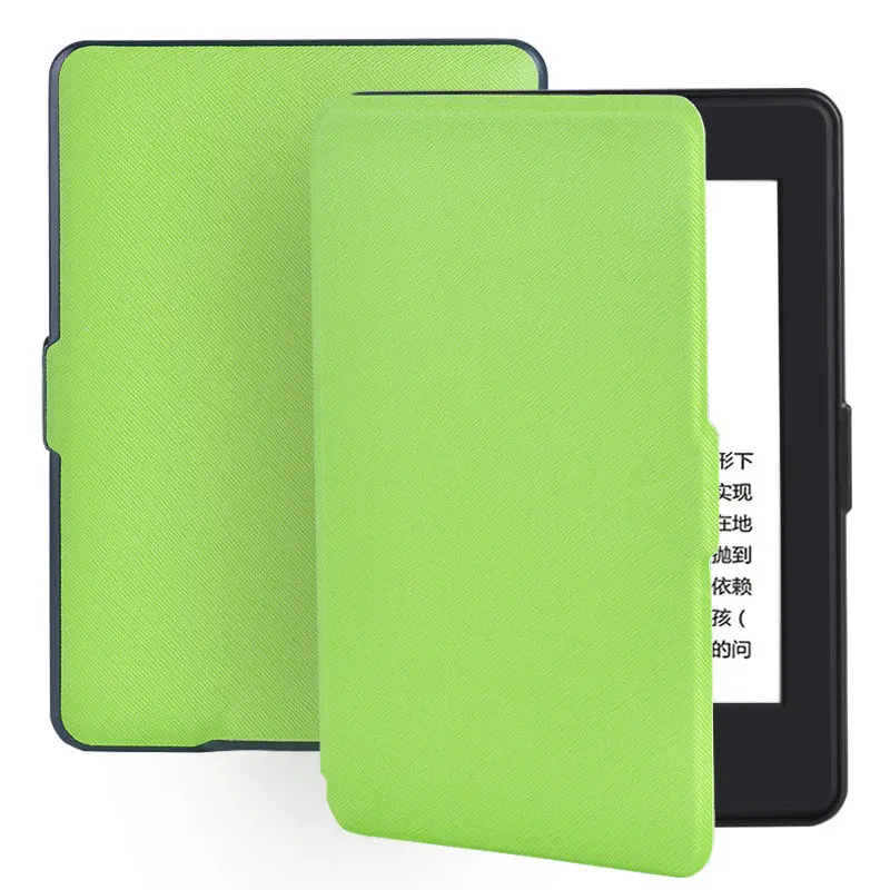 Green Тонкий Модный чехол для Amazon Kindle Paperwhite 1 2 3 из искусственной кожи Ультратонкий чехол для планшета Smart для Kindle Paperwhite 6' электронная книга - Цвет: Green