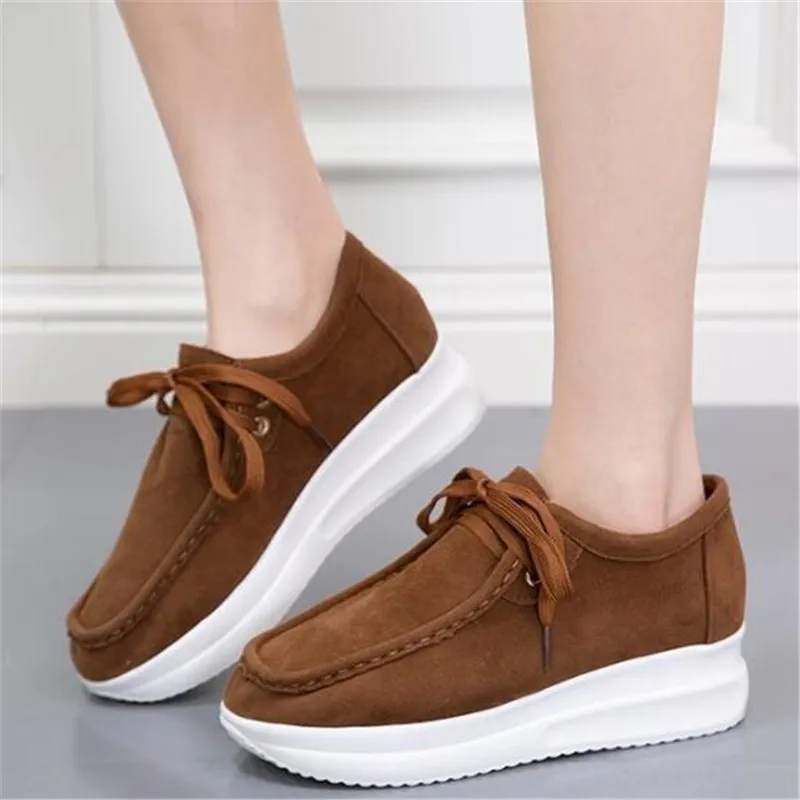 

Large size women's shoes 2021 new fashion platform shoes women thick-soled casual comfortable womens sneakers running loafers