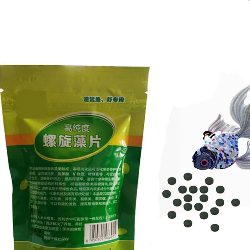 

100g Spirulina Food Shrimp For Aquarium Tablets Aquarium Fish Food Pills Algae Fish Tank Food