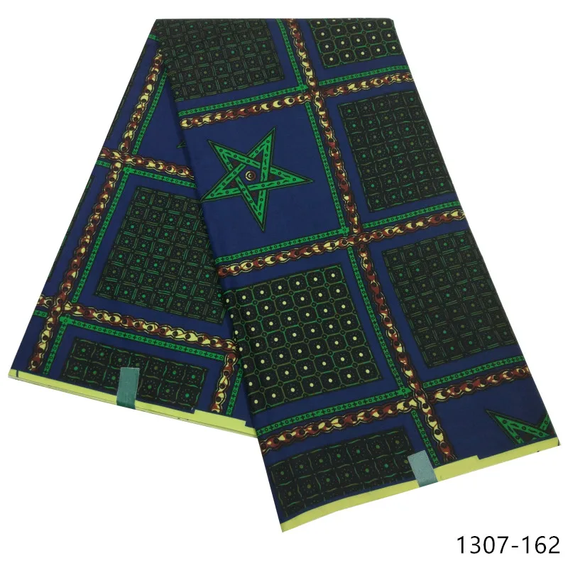 Latest Ankara Wax Fabric Guaranteed Real Wax 6yard/lot High Quality African Fabric Print For Sewing Dress 1307