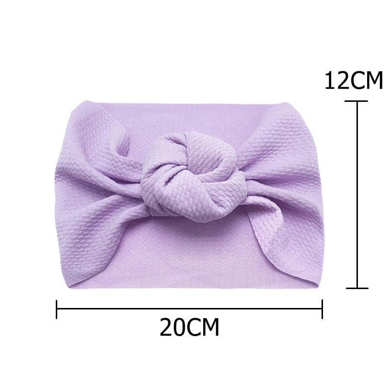 Тюрбан с узлом для маленьких девочек плиссированная повязка на голову младенцев