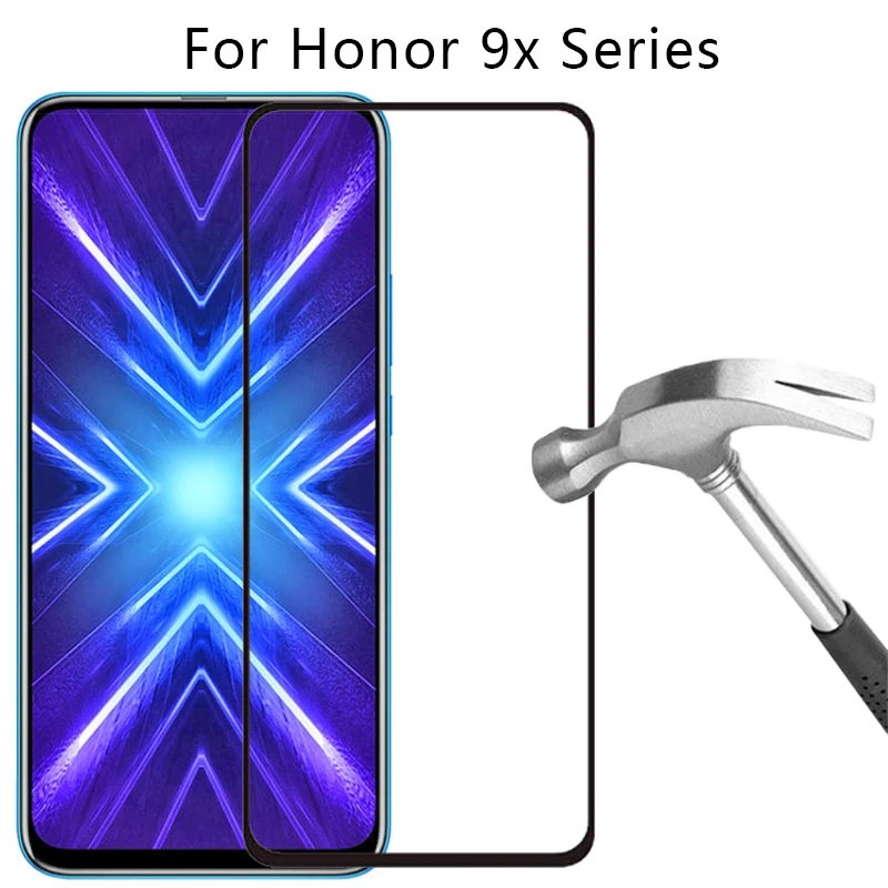 

protective glass on honor 9x premium pro screen protector tempered glas for huawei honor9x honer 9 x x9 9xpremium film STK-LX1