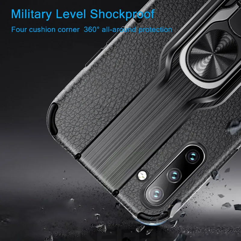 Новый Стильный чехол для Samsung Galaxy Note 10 Pro с кольцом-держателем нарукавники из ТПУ и