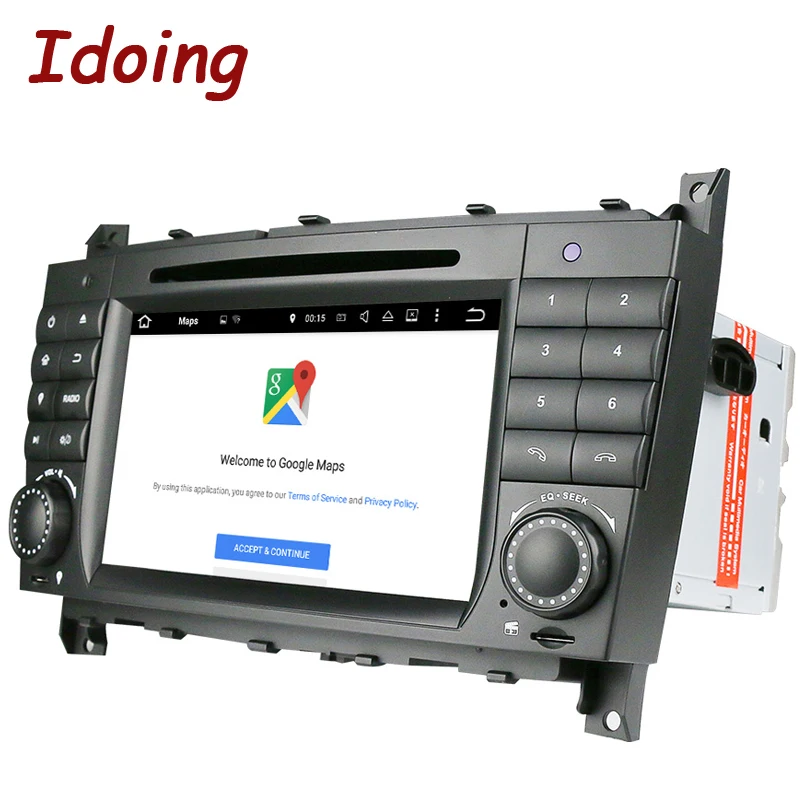 Idoing 2Din Android7.1 для Mercedes Benz W209/203 автомобильный Радио DVD мультимедийный плеер GPS