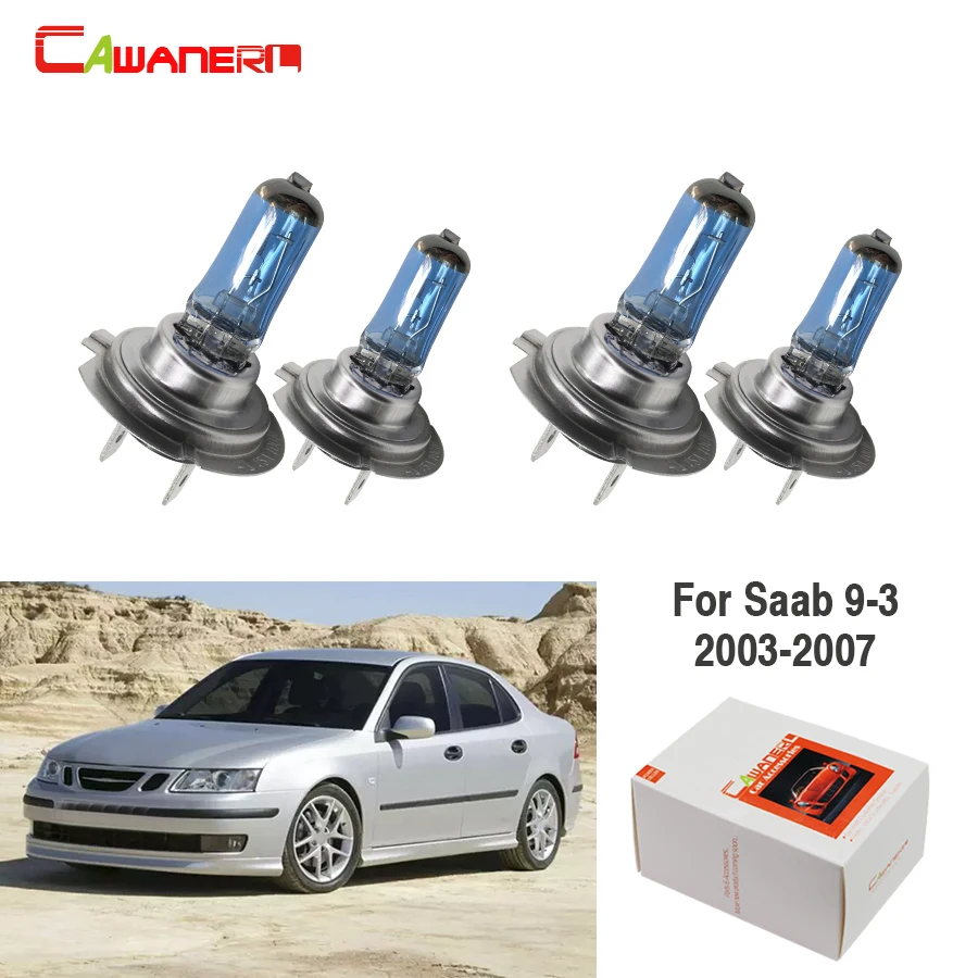 Cawanerl для Saab 9 3 2003 2007 100W H7 автомобильный светильник галогенные лампы головной
