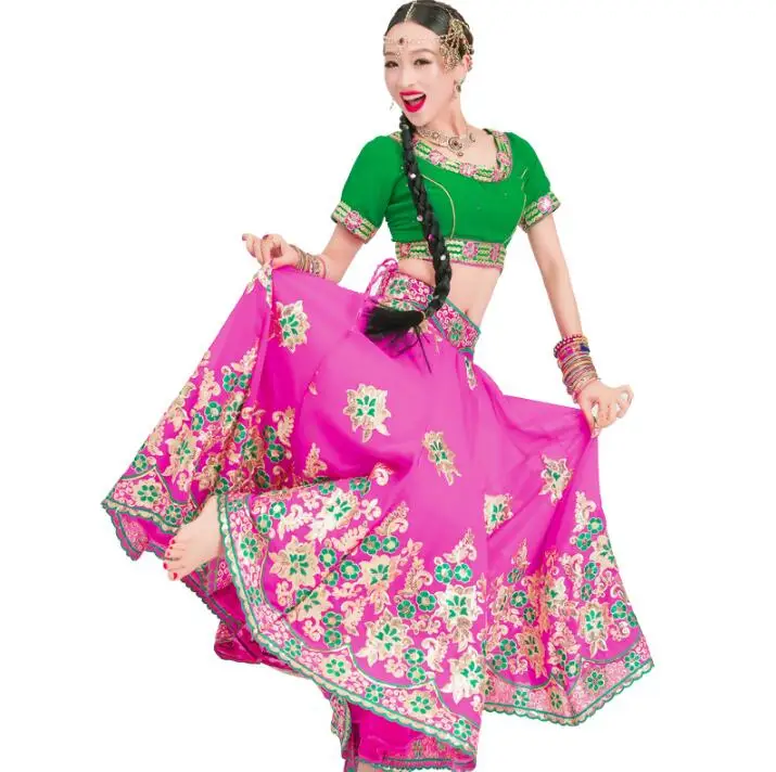 Leng Ha одежда для выступлений индийский сари женщина девушка красивый этнический