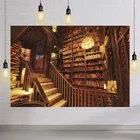 Фон для фотосъемки с изображением Старой библиотеки, лестницы, 9 х6 футов