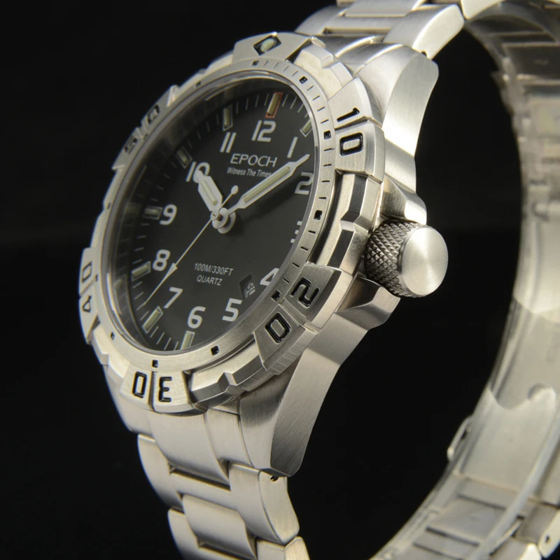 Мужские военные наручные часы, мужские тритиевые часы EPOCH sport T25 светящиеся водонепроницаемые наручные часы Мужские Аналоговые erkek kol saati 6020G