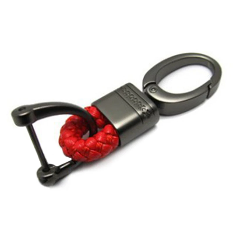 

Color Braided Rope Car Key Auto Metal Keychain Car Key Holder Auto Keyring Accessories