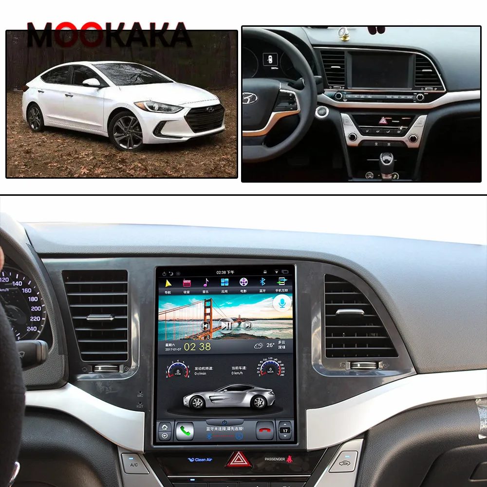 Tesla 10 4 &quotAndroid 9 PX6 4G 128 ГБ Автомобильный плеер для Hyundai Elantra 2016-2019 GPS навигатор CarPlay