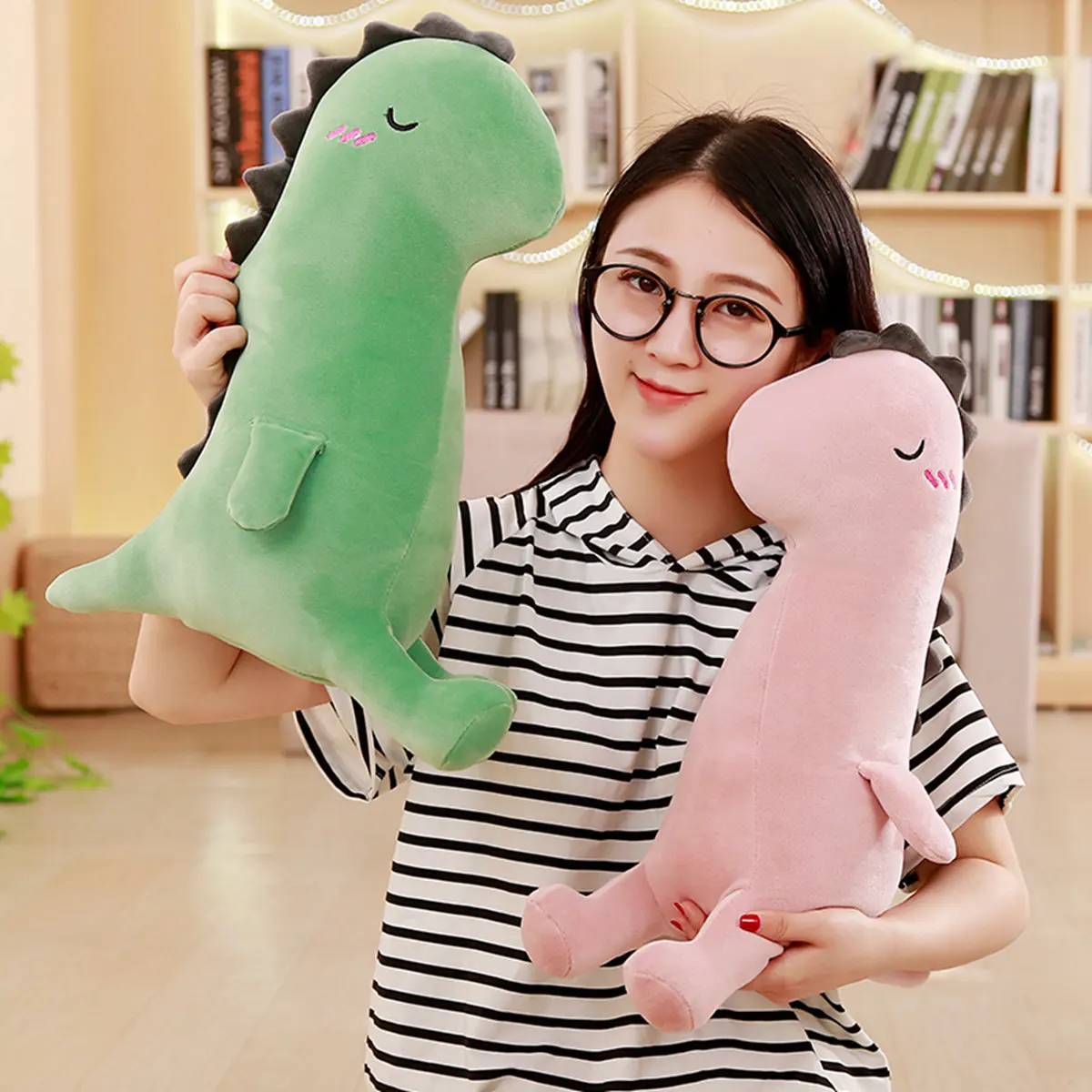 Kawaii эластичный плюшевый динозавр игрушка кукла мультяшный мягкая