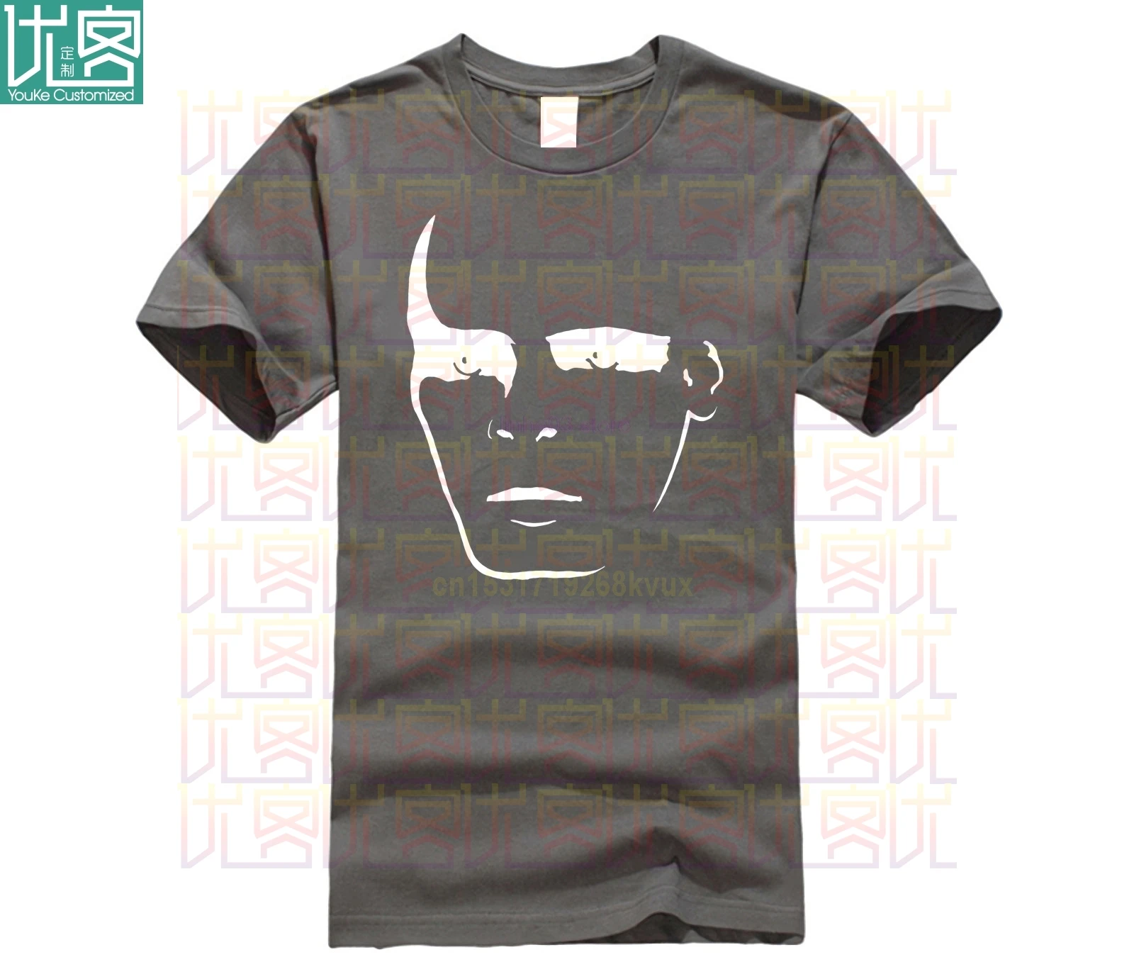 Мужская хлопковая футболка с круглым вырезом и логотипом Gary Numan летняя