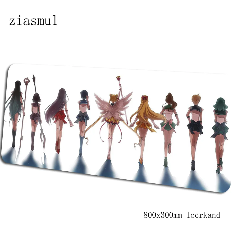 Sailor moon padmouse 80x30 см игровой коврик для мыши милый большой коврик для мыши геймер компьютерный Настольный коврик для ПК notbook mousemate - Цвет: pattern 4