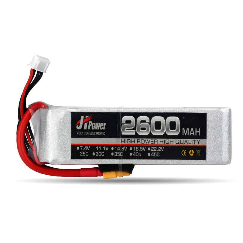 

Good JHPower 7.4V 2600mAh 2S 25C Original Rechargeable Lipo Battery with XT60 Plug for RC Model Drone