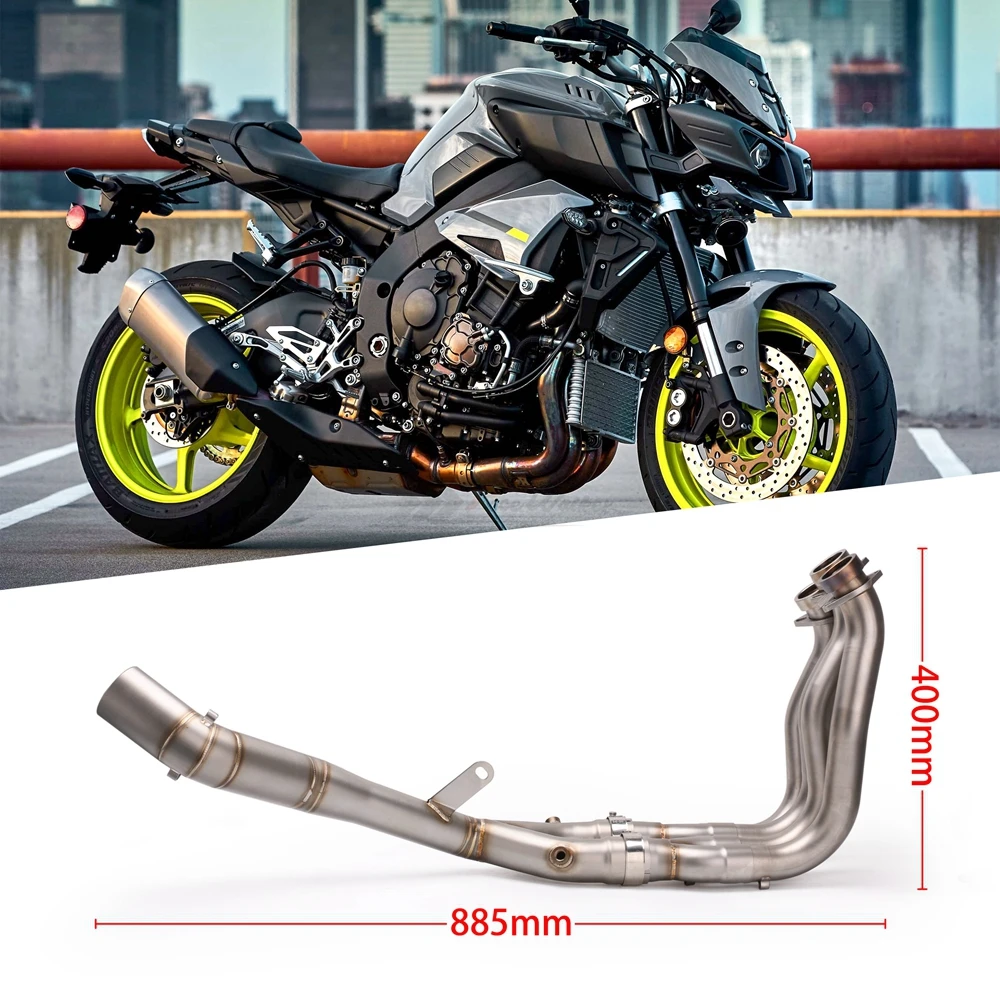 Мотоцикл глушитель Средний передний заголовок трубы для YAMAHA YZF-R1 MT10 2015 2016 2017 18 2019