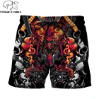 Красивые мужские шорты с 3D принтом в виде брони самурая, летние пляжные шорты унисекс из полиэстера, повседневные шорты