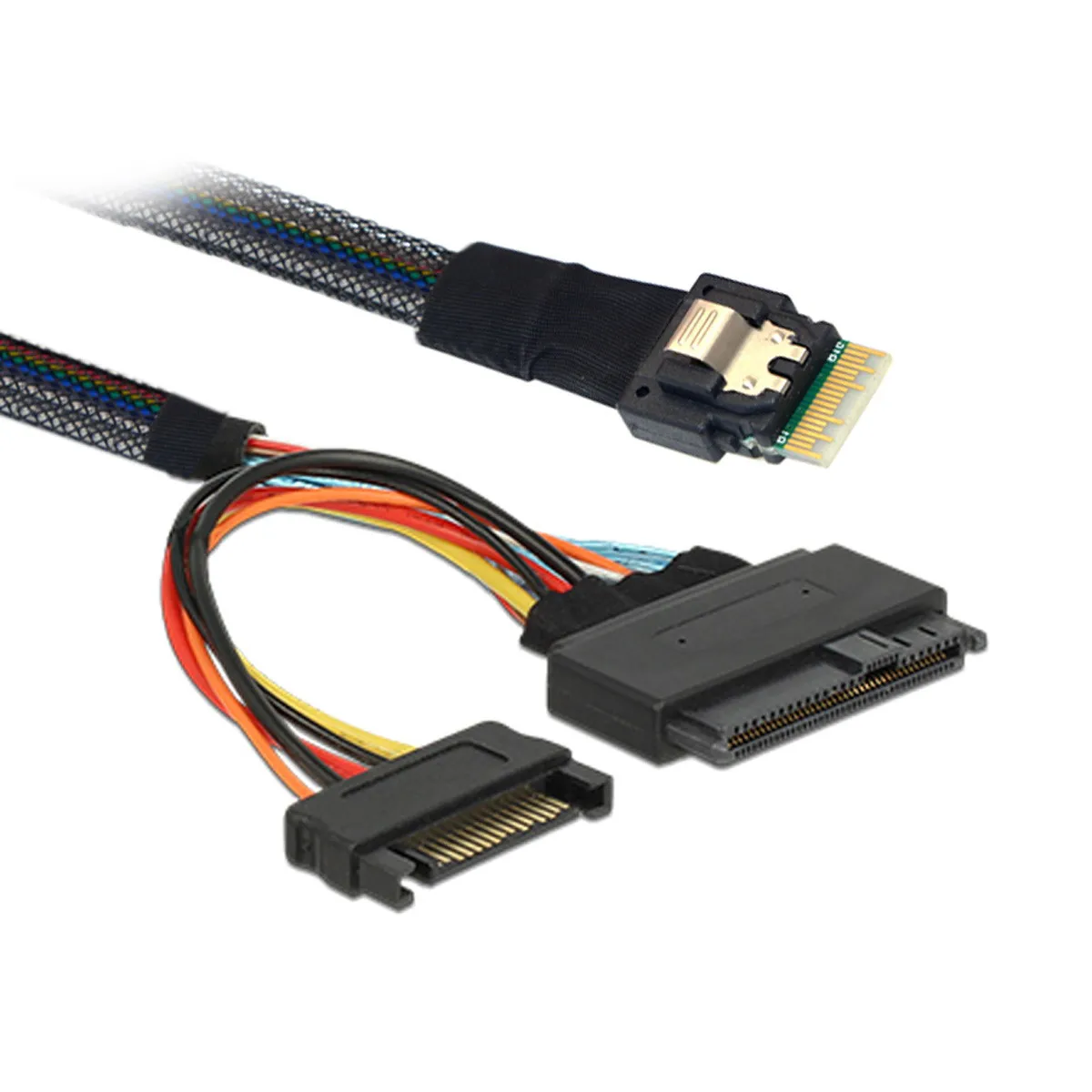 Chenyang U.2 U2 SFF-8639 to Slimline SFF-8654 4i NVME PCIe SSD Cable for Mainboard 750 p3600 p3700 M.2 | Компьютеры и офис