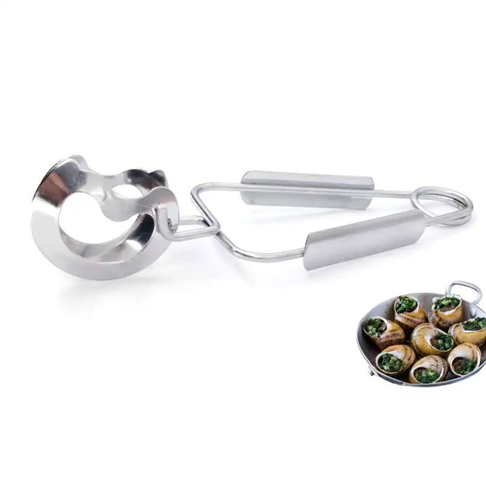 2 шт. щипцы для улитки прочная посуда из нержавеющей стали вилка столовая зажим