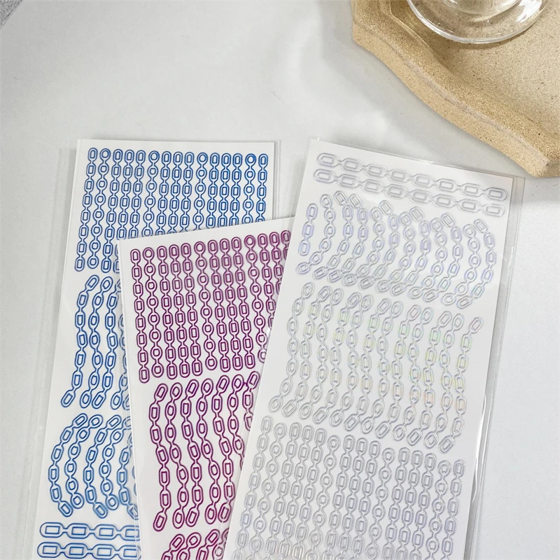 Прозрачная бронзовая Бабочка звезда цепочка декоративные ПВХ лазерные наклейки