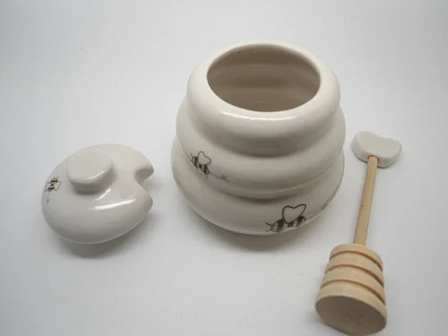 Акция продажа &quotпредназначено для пчелы&quot Керамический медовый горшок с