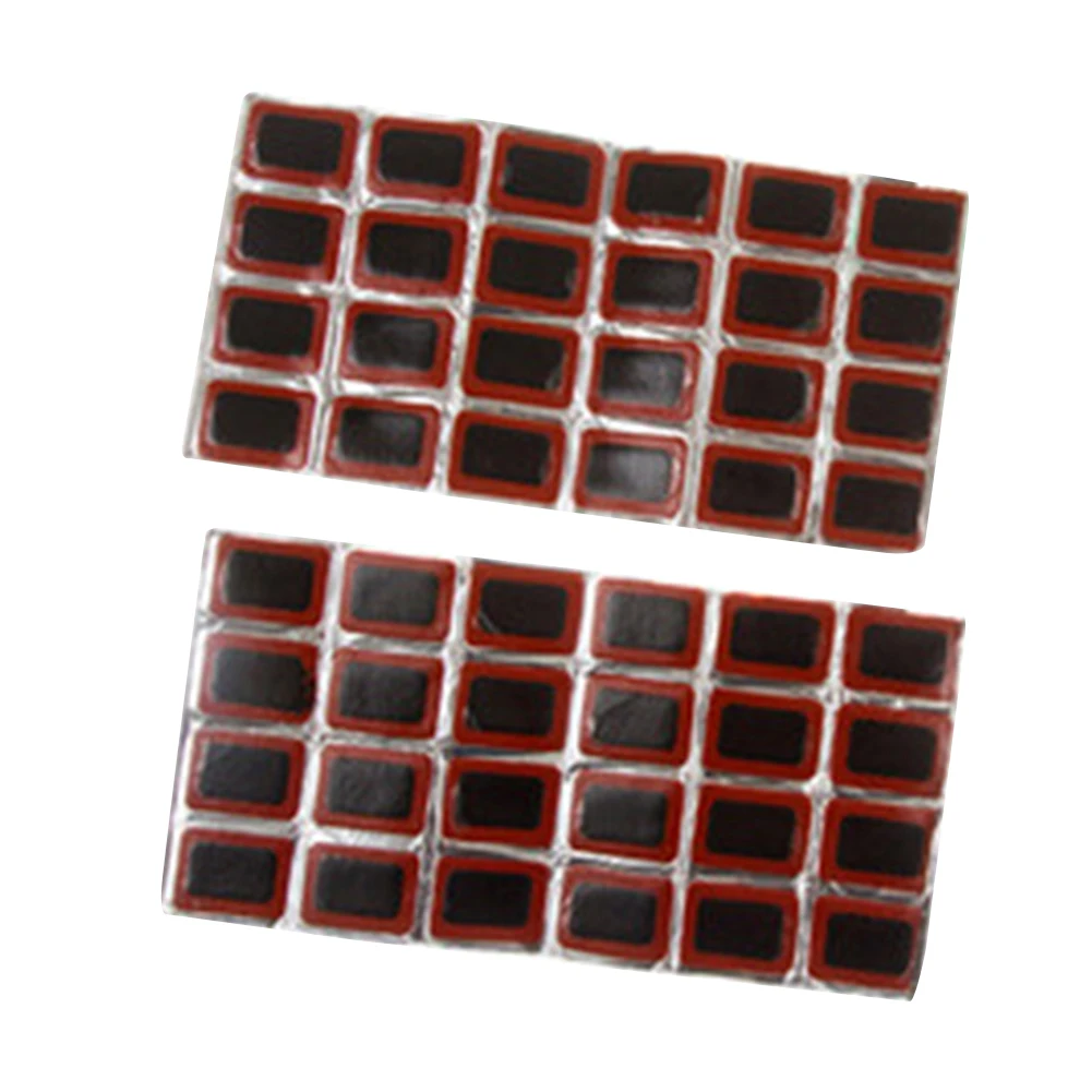 

48 шт., 25 мм, круглые/квадратные Пластыри для ремонта велосипедных шин