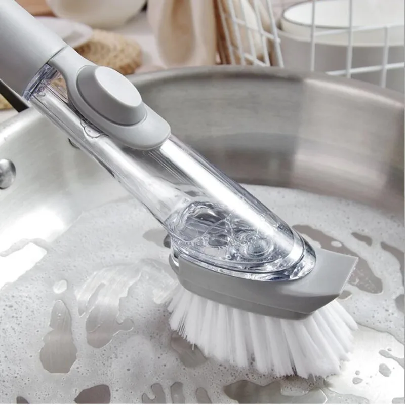 

Household Long Handle Hydraulic Cleaning Brush Sponge Replacement Head Kichen Washing Accessories Multifunction Cleaning Tools