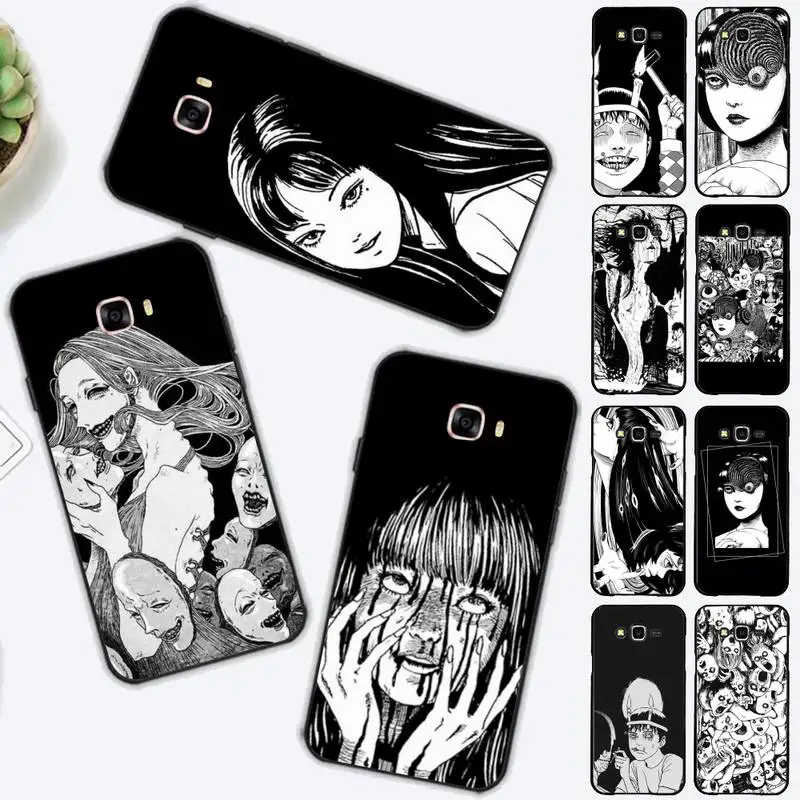 

Yinuoda Junji Ito Terror Horror Anime Phone Case for Samsung J 2 3 4 5 6 7 8 prime plus 2018 2017 2016 core
