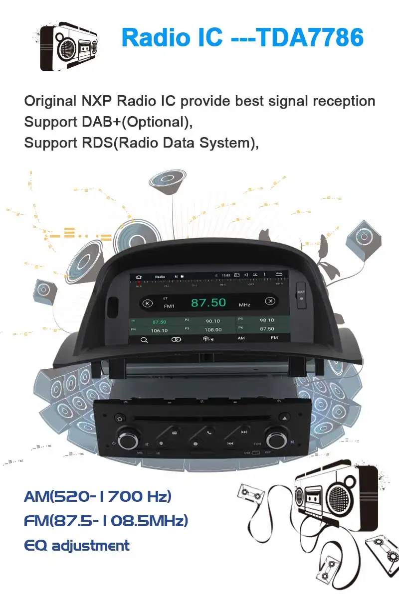 Андройд 9,0 Магнитола Андройд для рено меган 2 2002-2008 автомагнитола dvd gps плеер для Renault Megane 2 Fluence магнитола рено меган 2 головное устройство 1din рено флюенс Штатная Магнитола 2 din андроид с навигацией